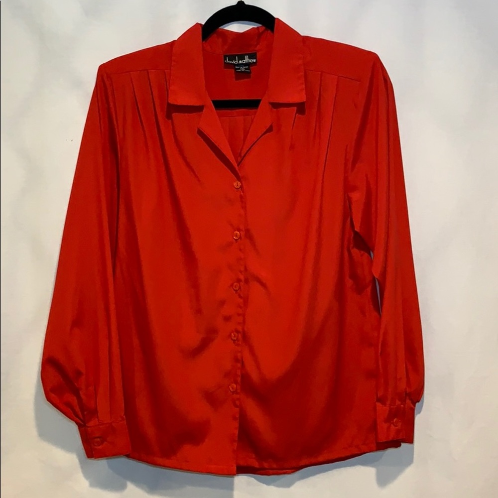 80’s Vintage David Mathews Polyester Blouse